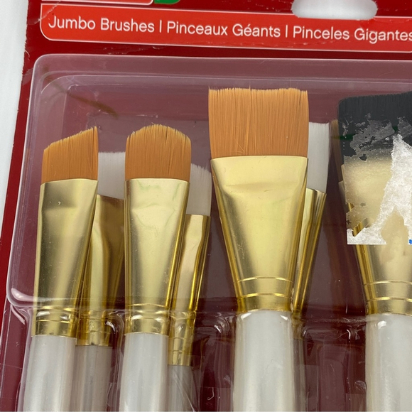 Craftsmart Jumbo Paint Brush Set of 12 NEW in package All Purpose Taklon Brushes - Picture 3 of 9